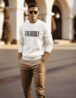 Stay Grounded | Unisex White Sweatshirt - Image 2